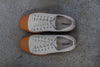 untitlab caramel rubber toe beige canvas shoes SS211401 PU5